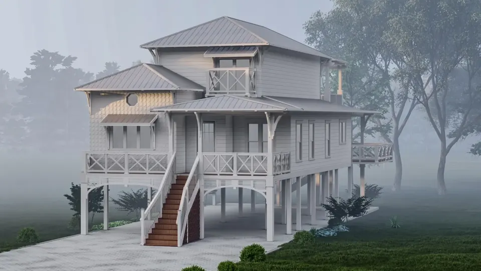 Custom home exterior
